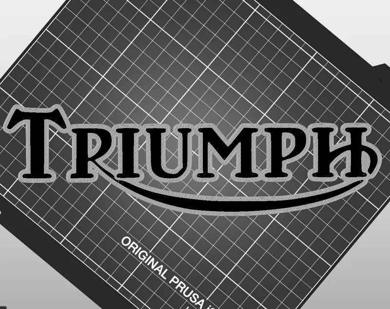 Triumph Logo 2 Colors por Triple G Workshop | Descargar modelo STL ...