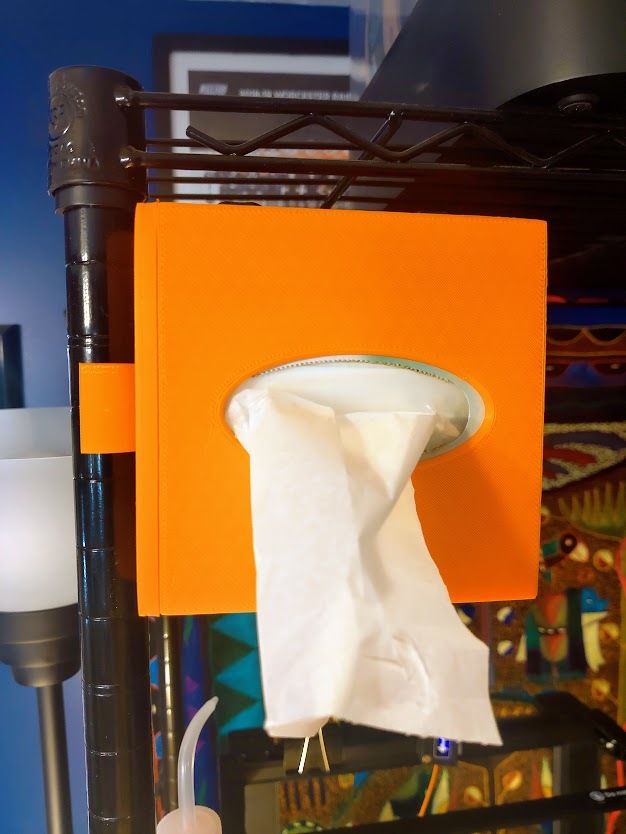 Kimwipes Box Dispenser for 1" Wire Shelf Upright