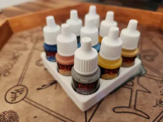 Gridfinity 2x2 Miniature Paints (x9) Holder