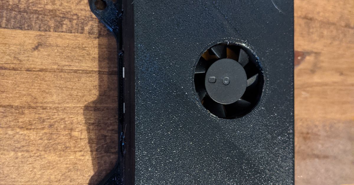 Raspberry Pi 4 Argon Mini Fan VESA Case by Bri0nac Download free STL