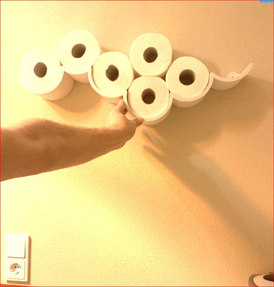 Cloud Storage for Toilet Paper - Holder Shelf