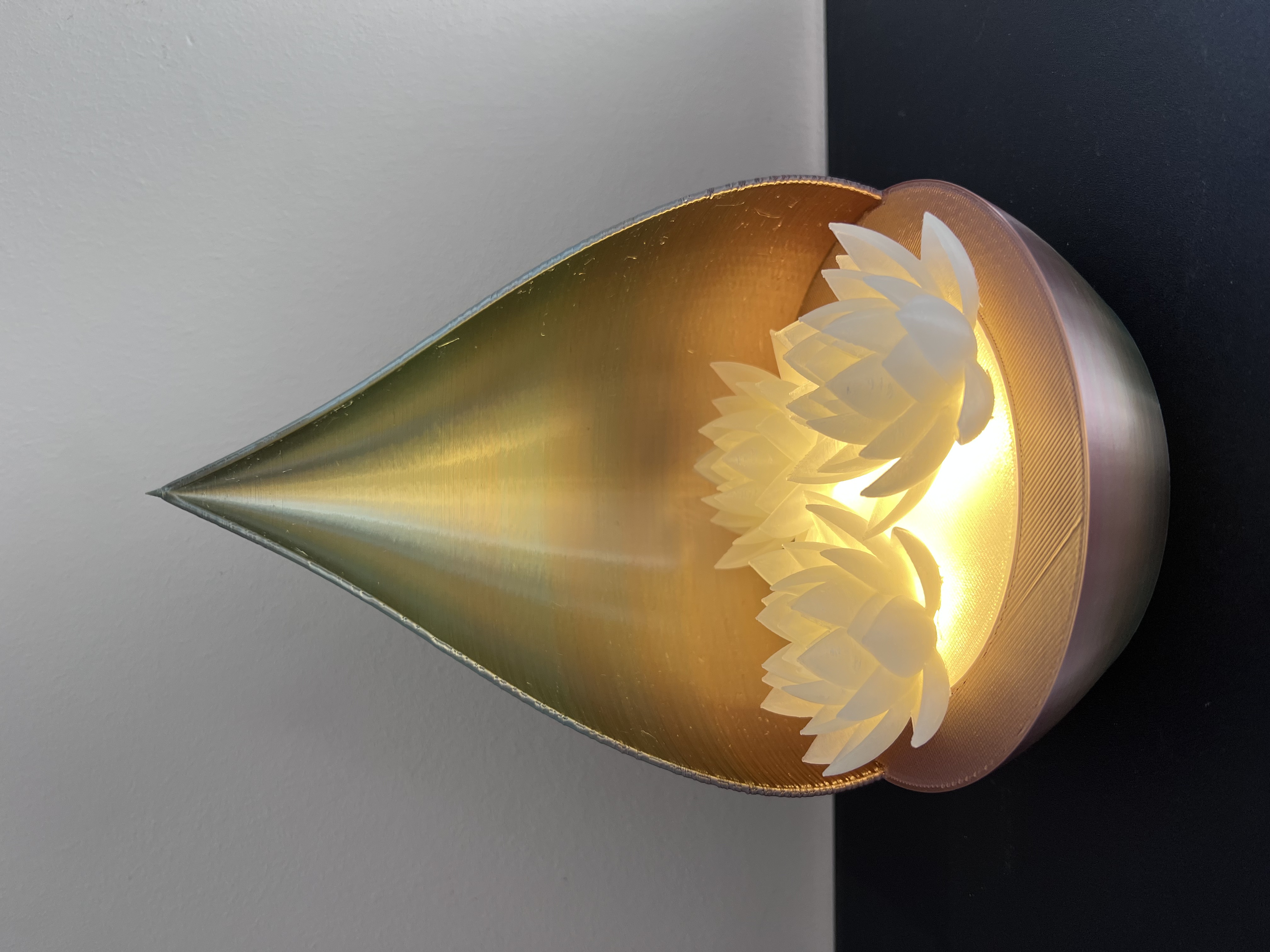Lampe déco pétale lotus