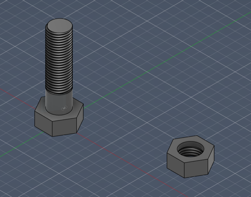 Nut Bolt 3D model