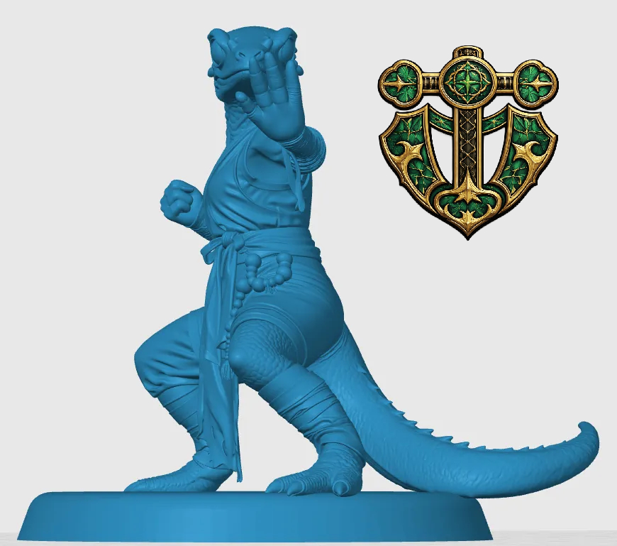 Lizardfolk Monk — miniatura 4