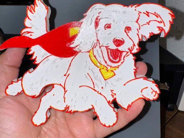 Superman Movie Krypto plate multicolor
