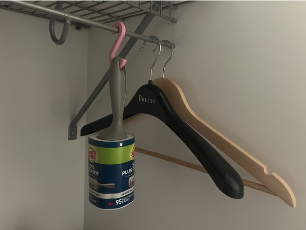 Lint Roller Hanger 3D model