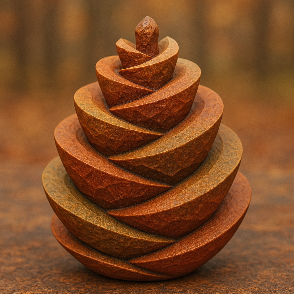 Spiral Pinecone Ornament