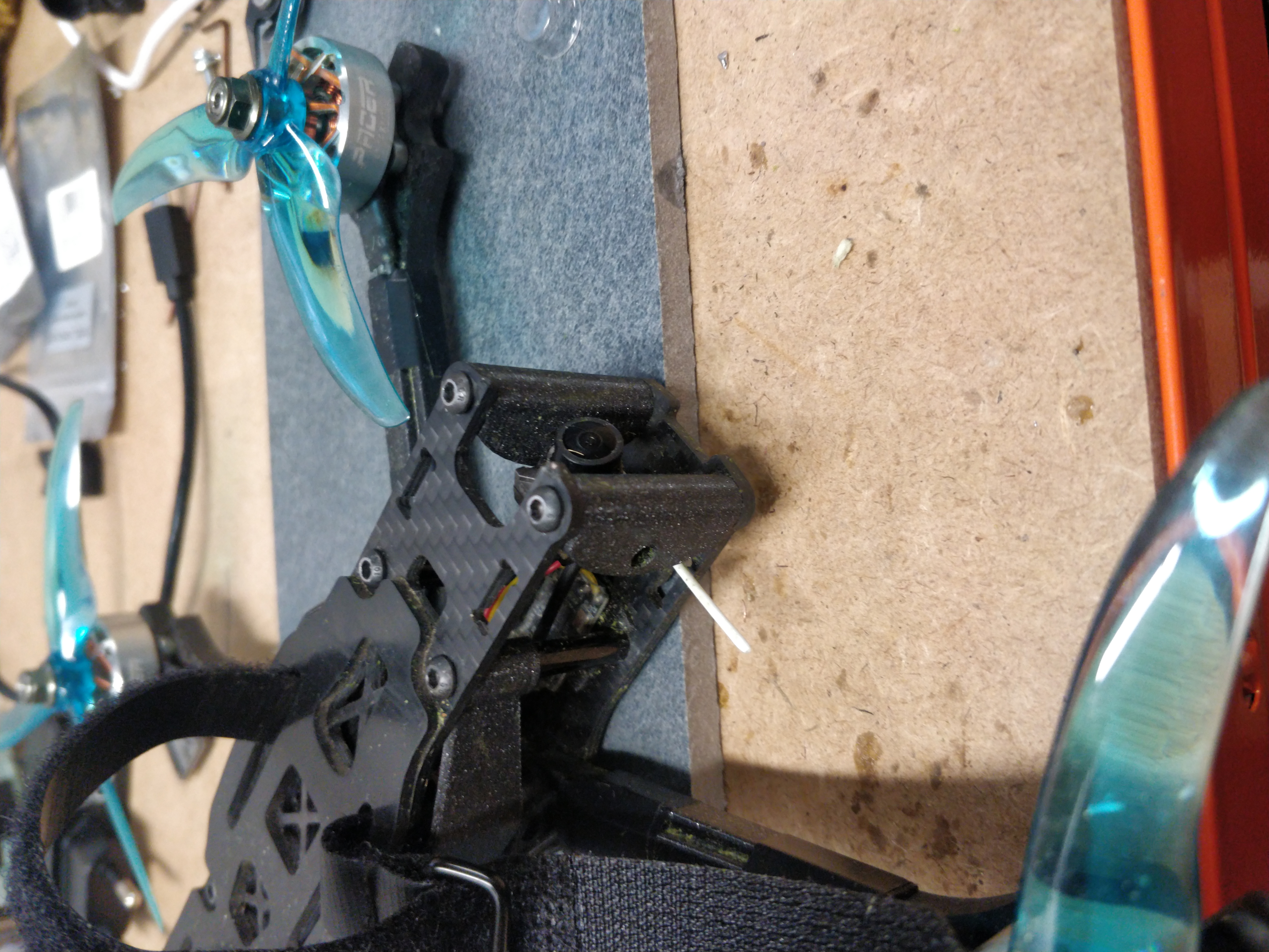 A mount for nano camera on TBS source one v5