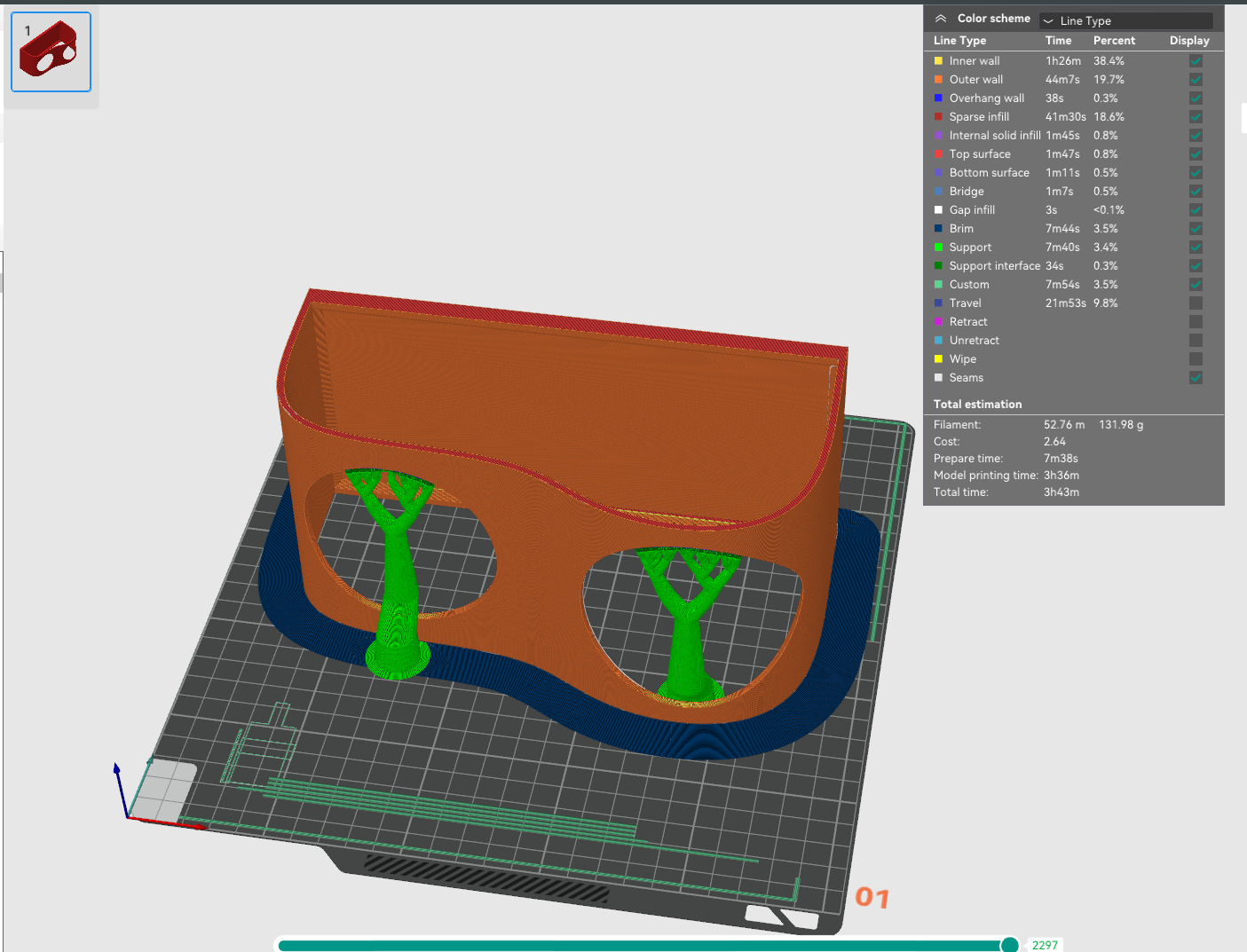 Soda Stream bottle stand / Holder for 1L glass bottle by RiverRaid