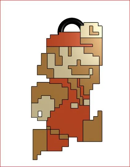 Porte clefs Mario Bros by Edgar.A
