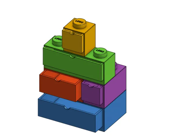 STORAGE ORGANIZER  ( LEGO BRICK )