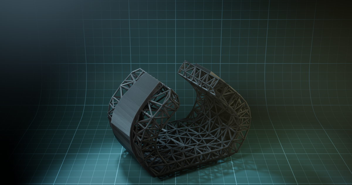 Wrist support Delaunay triangulation by MrLeil | Download free STL ...