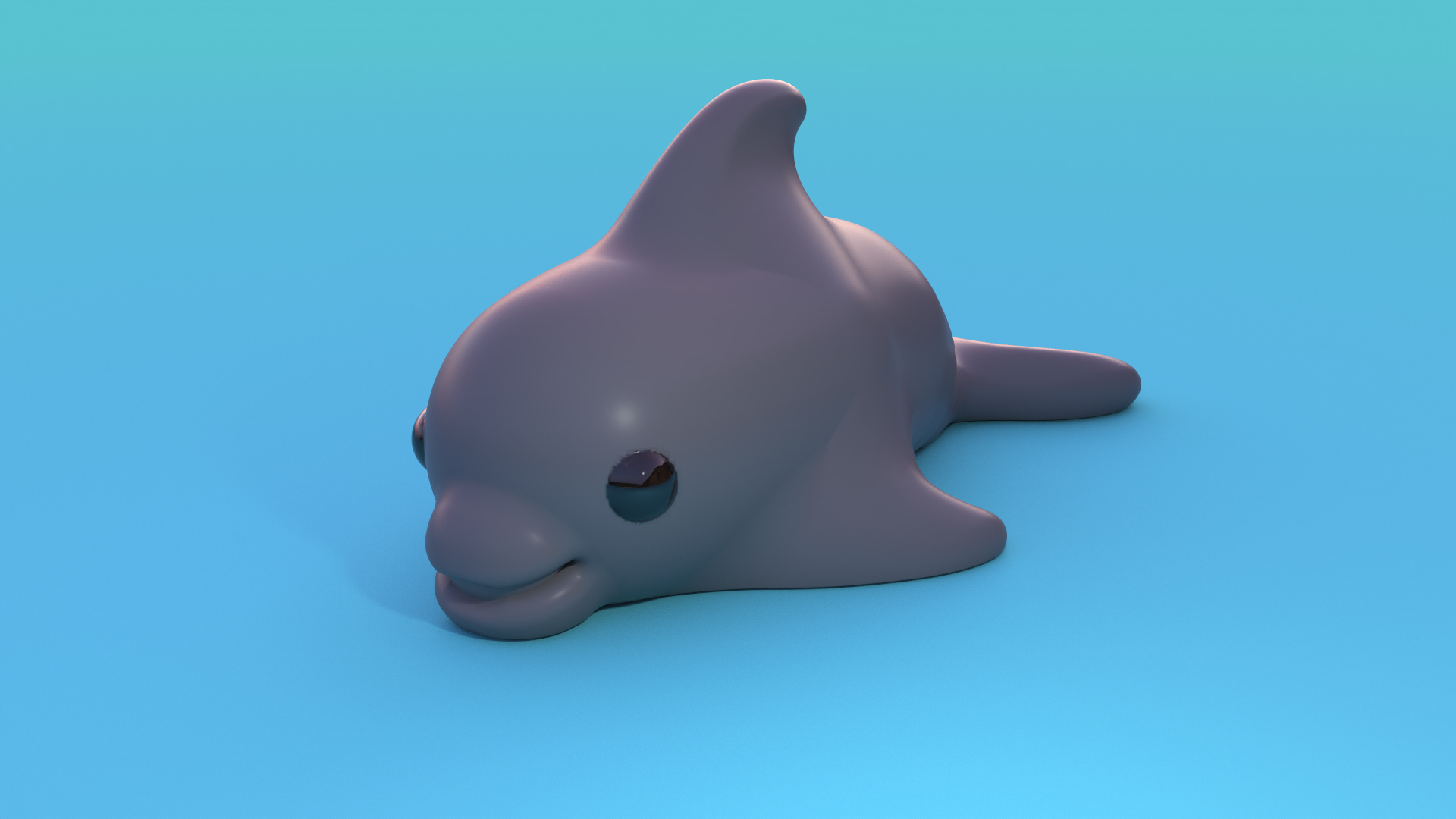 Happy Dolphin by nyknyc | Download free STL model | Printables.com