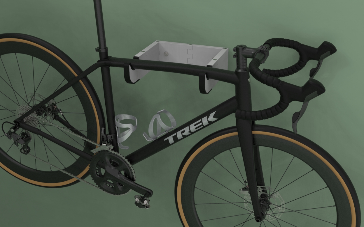 horizontal bicycle wall mount