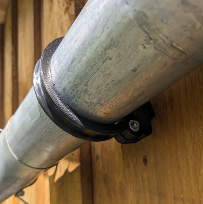 Rain Pipe Mount 90mm Diameter by Janowan | Download free STL model ...