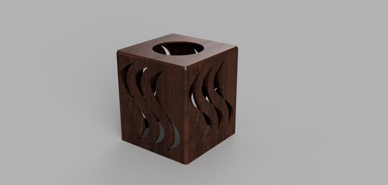 Tissue Box Cover - Wave design