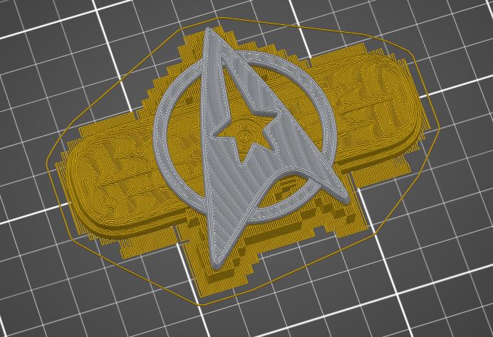Star Trek Badge - Combined Remix by Omega-TI | Download free STL model ...