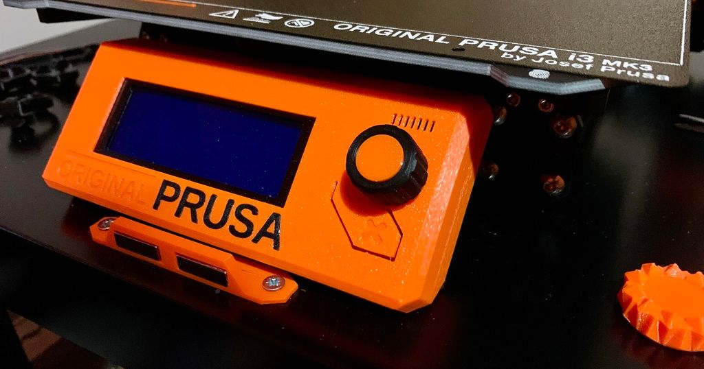 Remixed Prusa i3 MK2 LCD Knob in Two Parts for MK3S by Morcegolas | Download free STL model ...