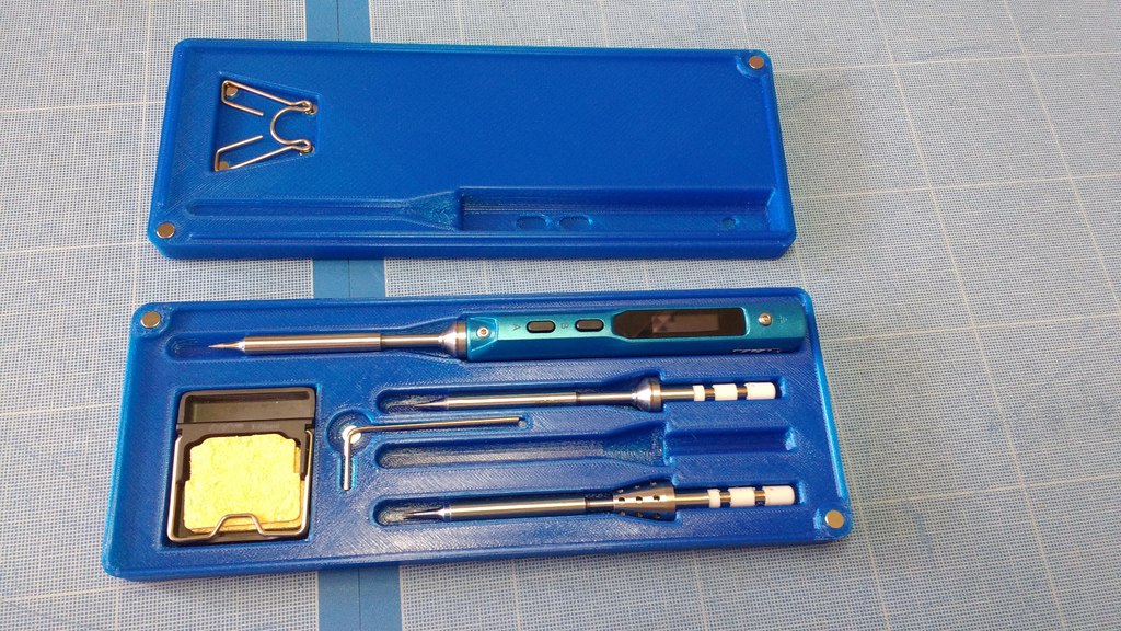 vchan3m's TS100 Soldering Iron Box for ⌀5x1.5mm by ort Download free STL model