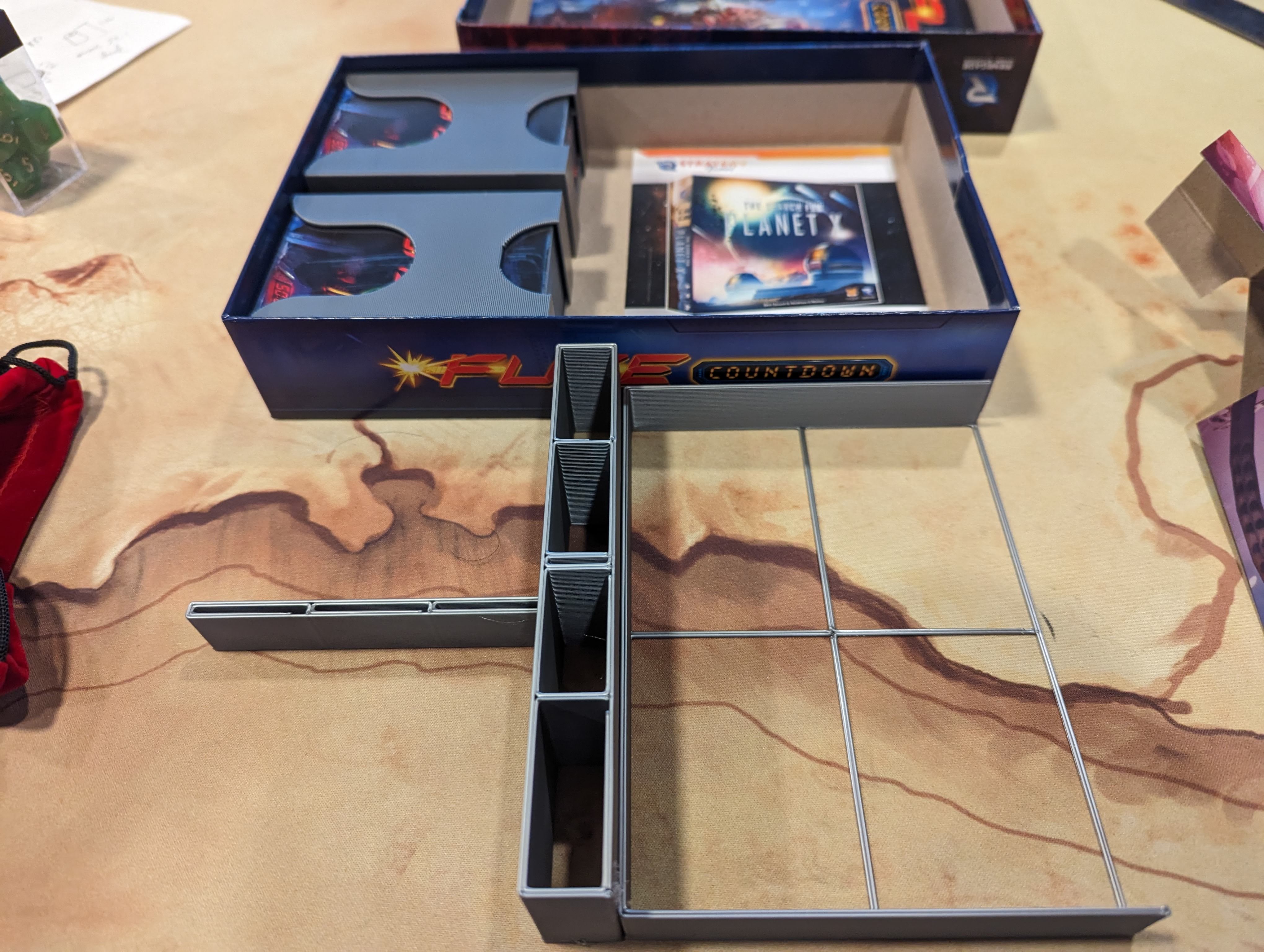 Fuse Countdown board game insert/organizer for sleeved cards by ...