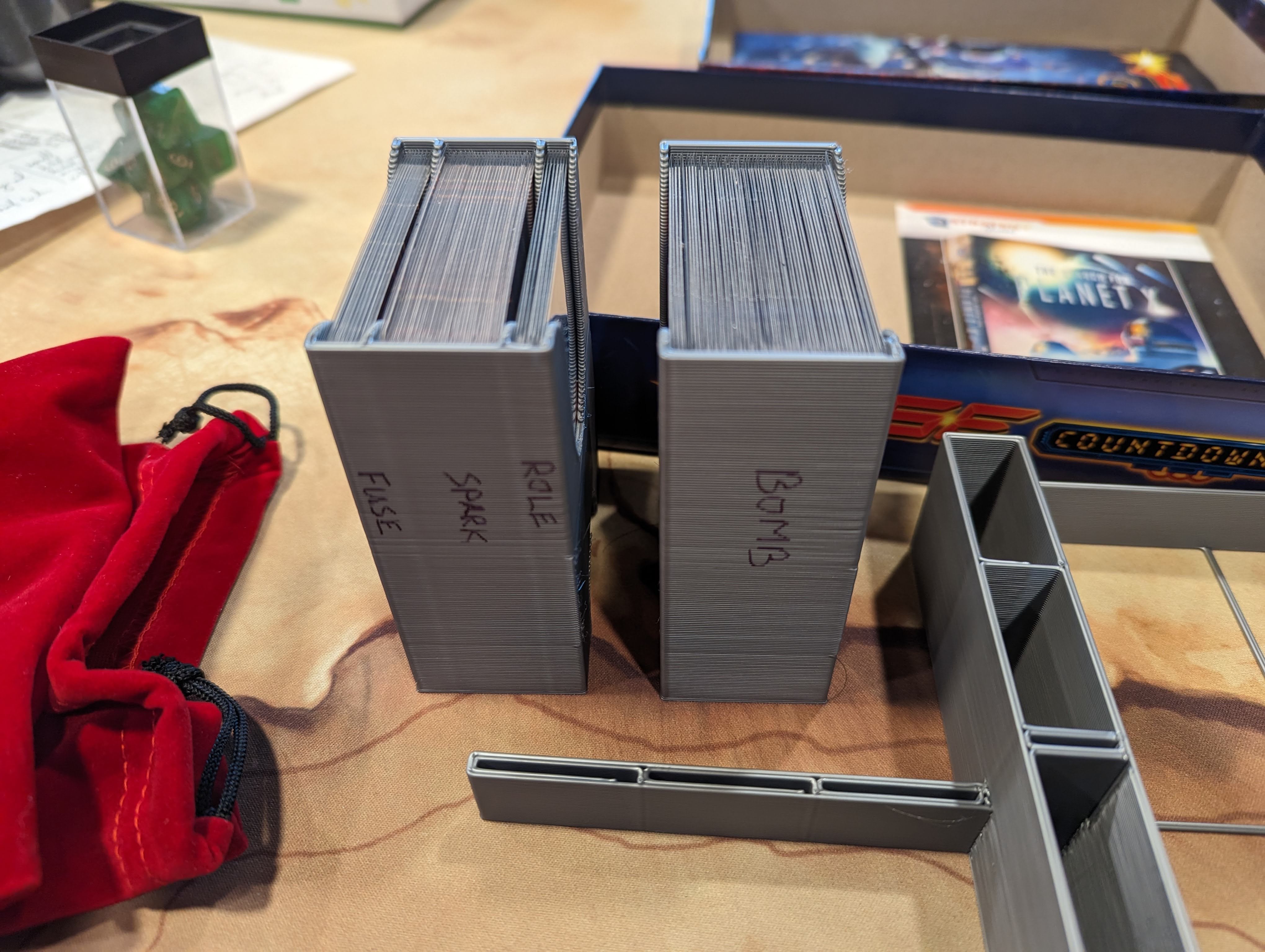 Fuse Countdown board game insert/organizer for sleeved cards by ...