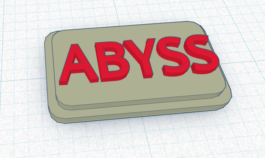 Abyss License Plate