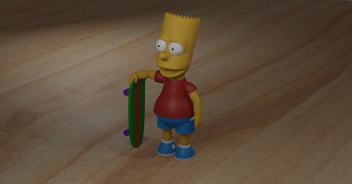 Bart Simpson by AL VA | Download free STL model | Printables.com