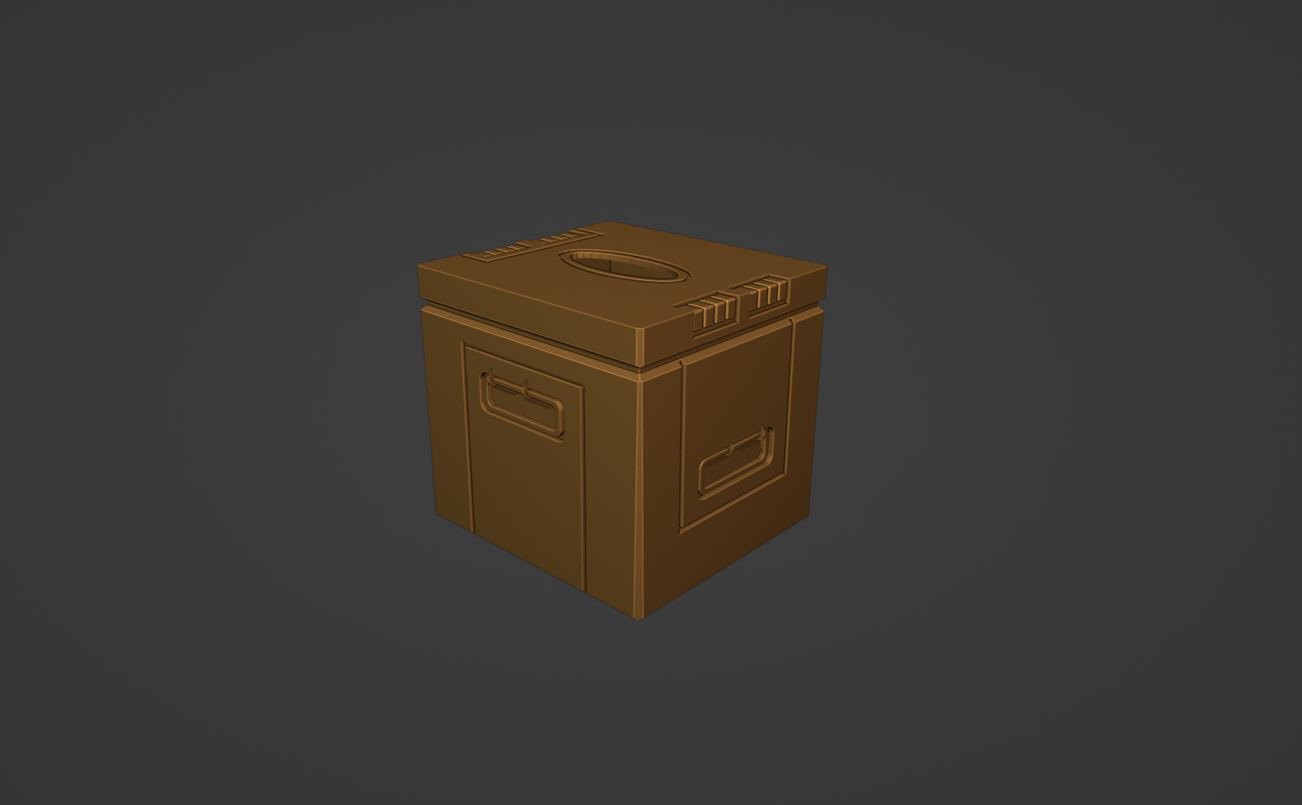 Miniatura 2 do modelo 3D Sci-Fi Tissue Box Cover
