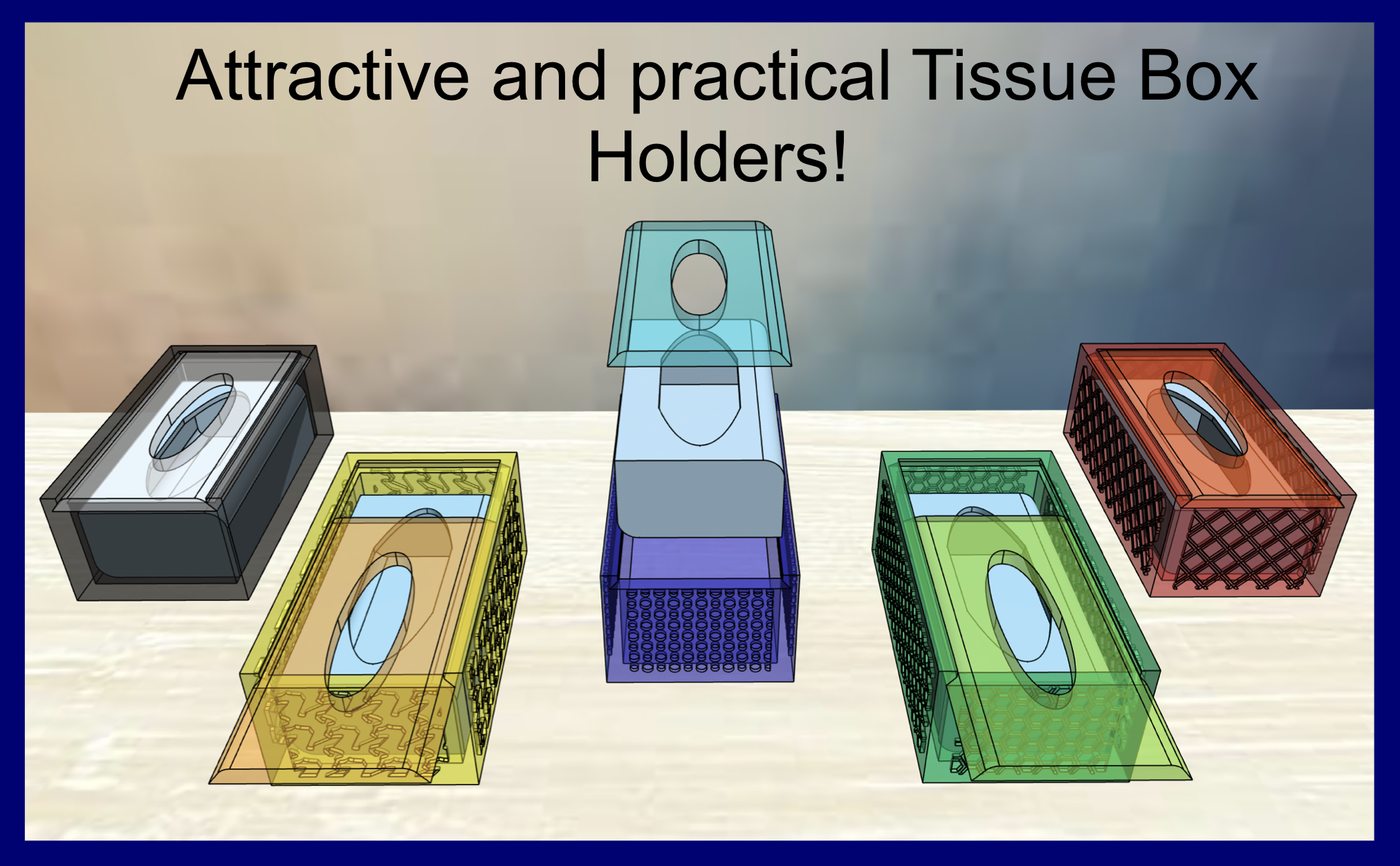 Attractive & practical Tissue Box Holders!