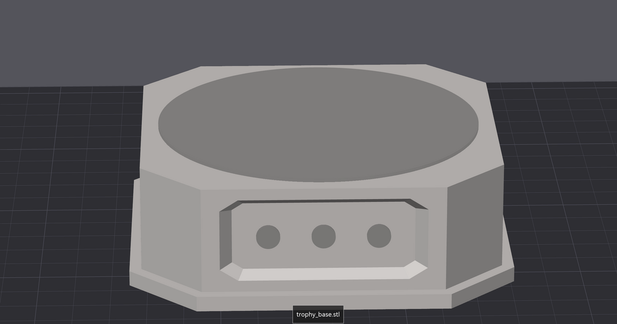Trophy base by Nikolay, Download free STL model