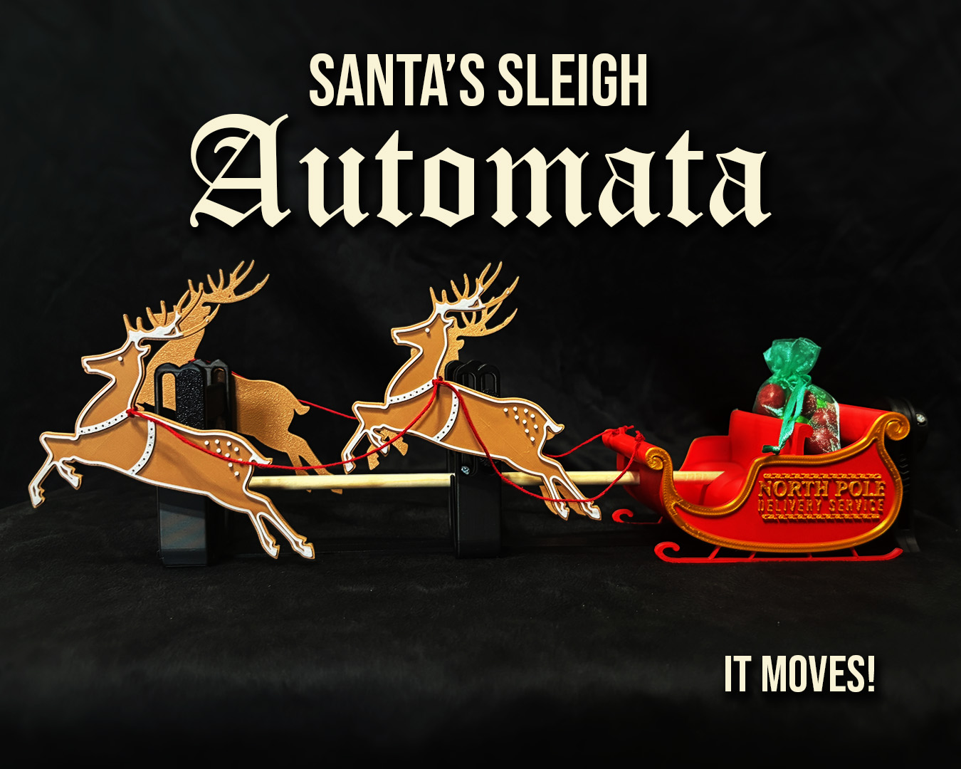 Santa's Sleigh Moving Automata