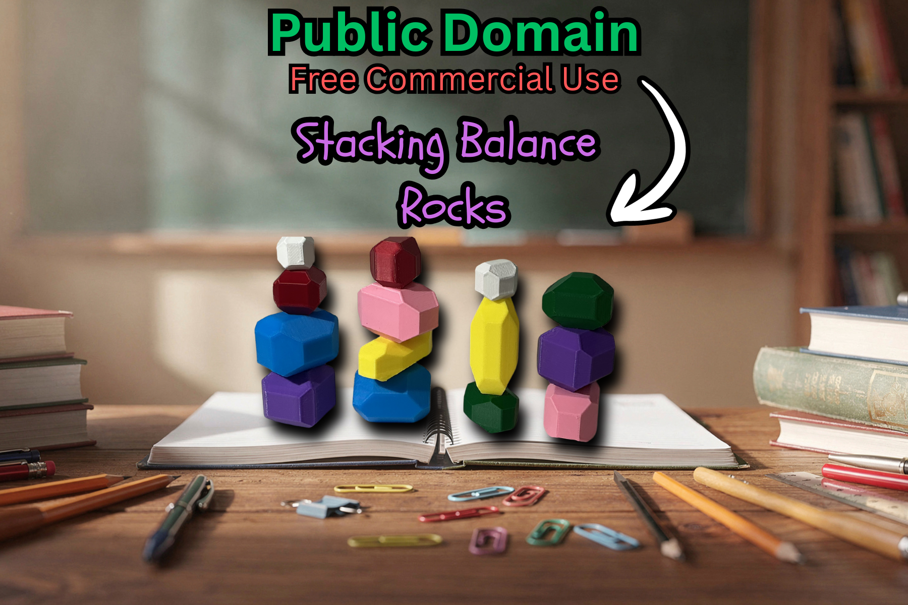 Stacking Balance Stones - Balance & Motor Skill Toy