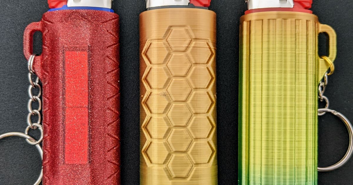 ⋐ Magnetic ⋑ Zodiac Signs Bic Lighter Case or Keychain by Grandpa 3DPrints, Download free STL model