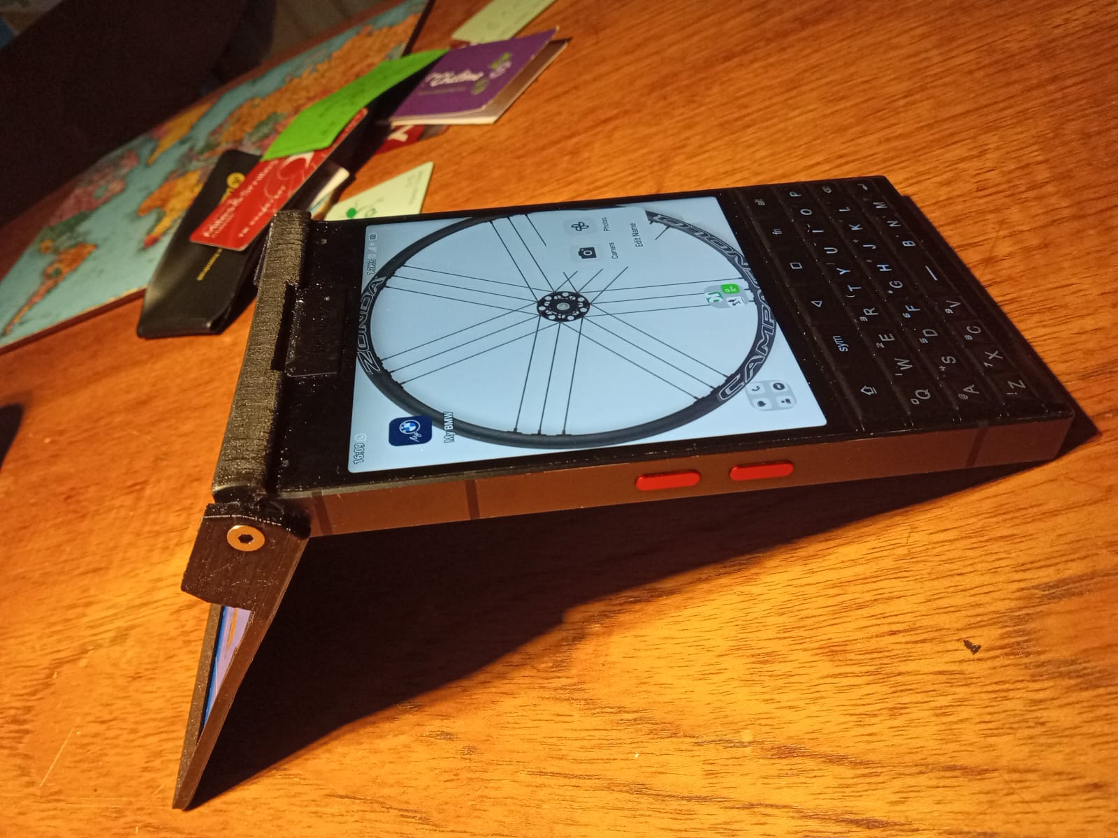 Flip Cover for Unihertz Titan2, with card holder, also works a a phone stand.