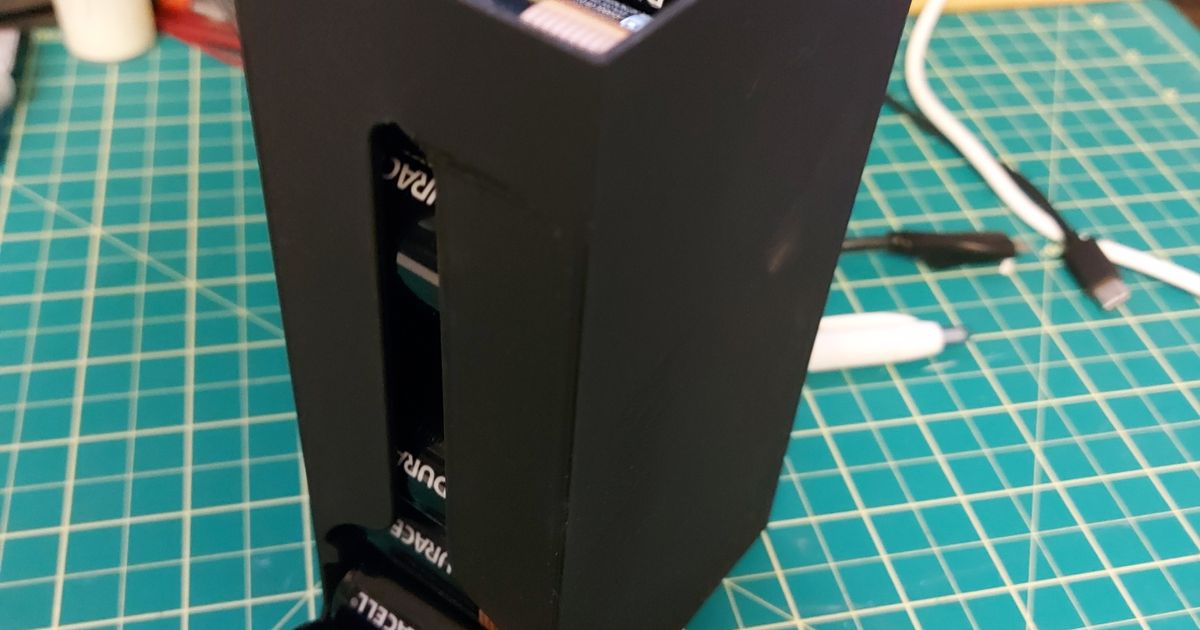 Ctype battery Holder/dispenser by maskedjoey Download free STL model