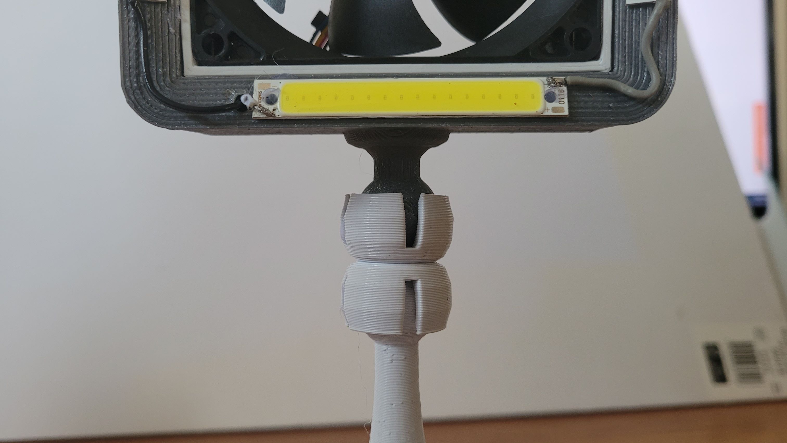 Solder fume fan and lights by Mike Download free STL model