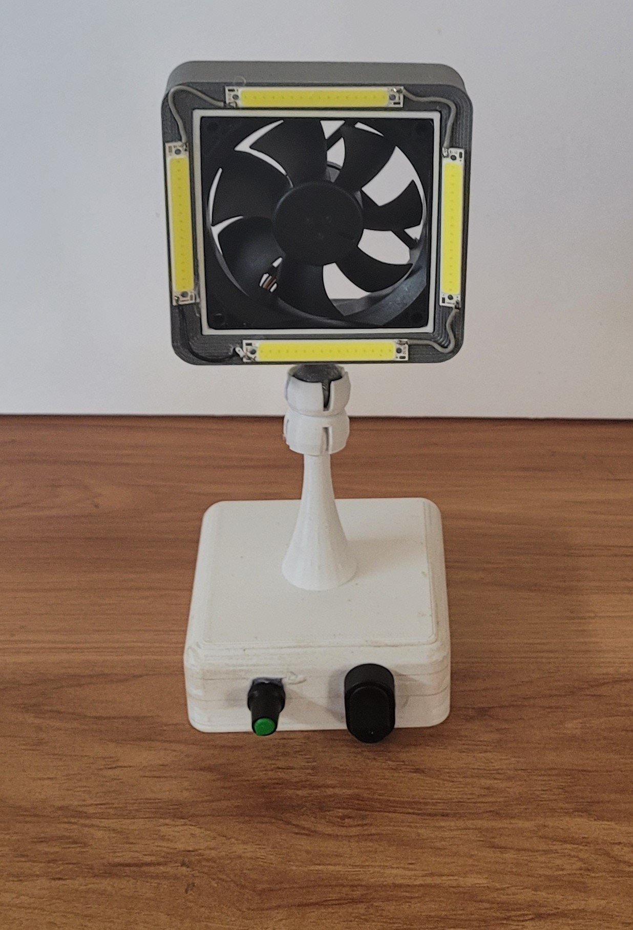 Solder fume fan and lights by Mike Download free STL model