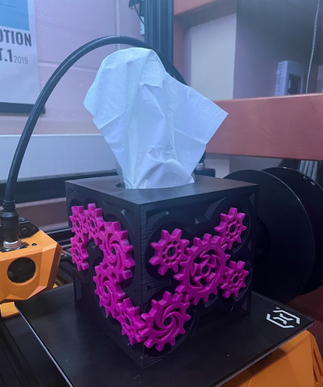 Silly Gears Tissue Box Cover