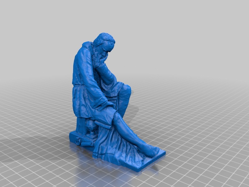 Galileo Galilei statue by link0007 | Download free STL model 
