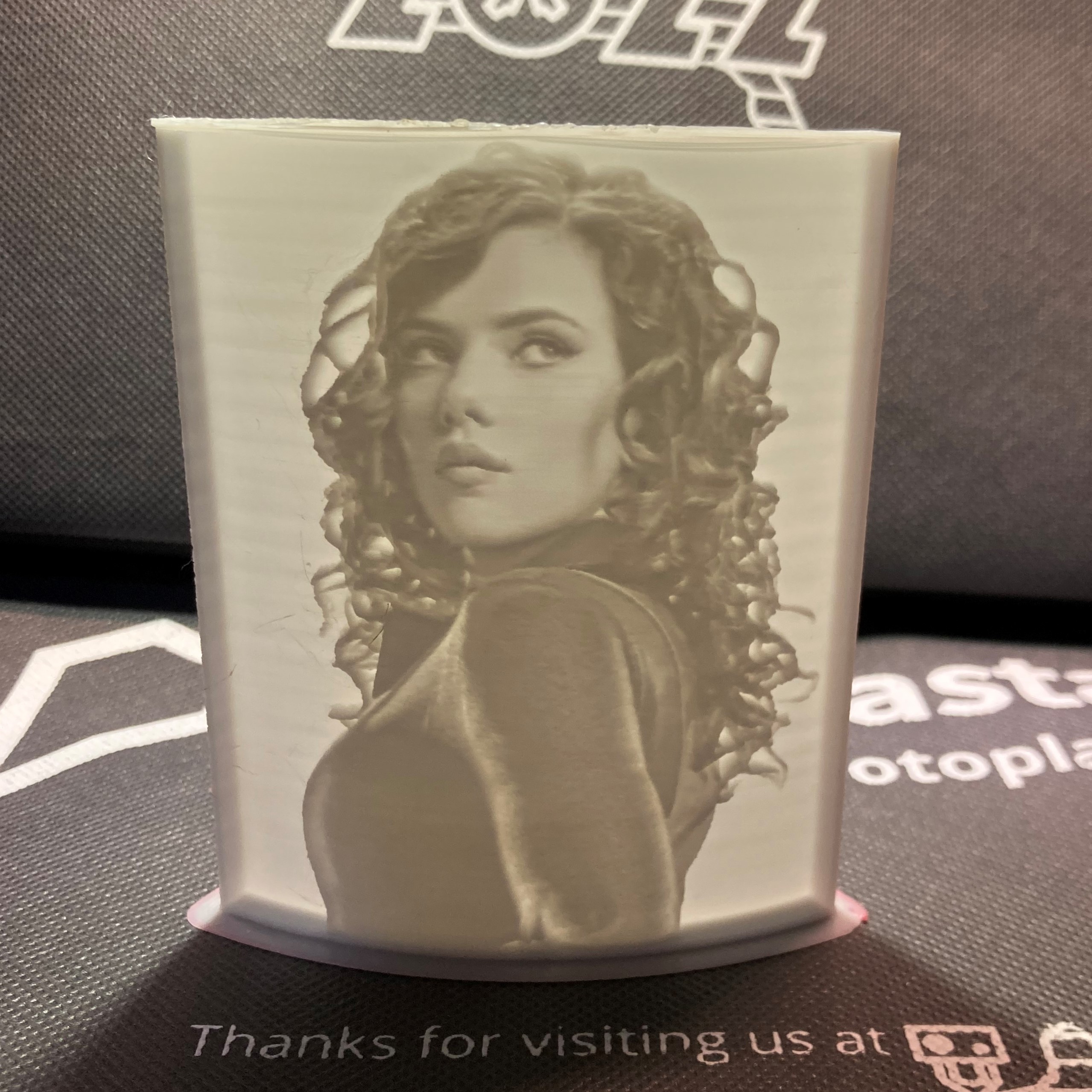 Black Widow, Scarlett Johansson, Iron Man 2 Lithophane