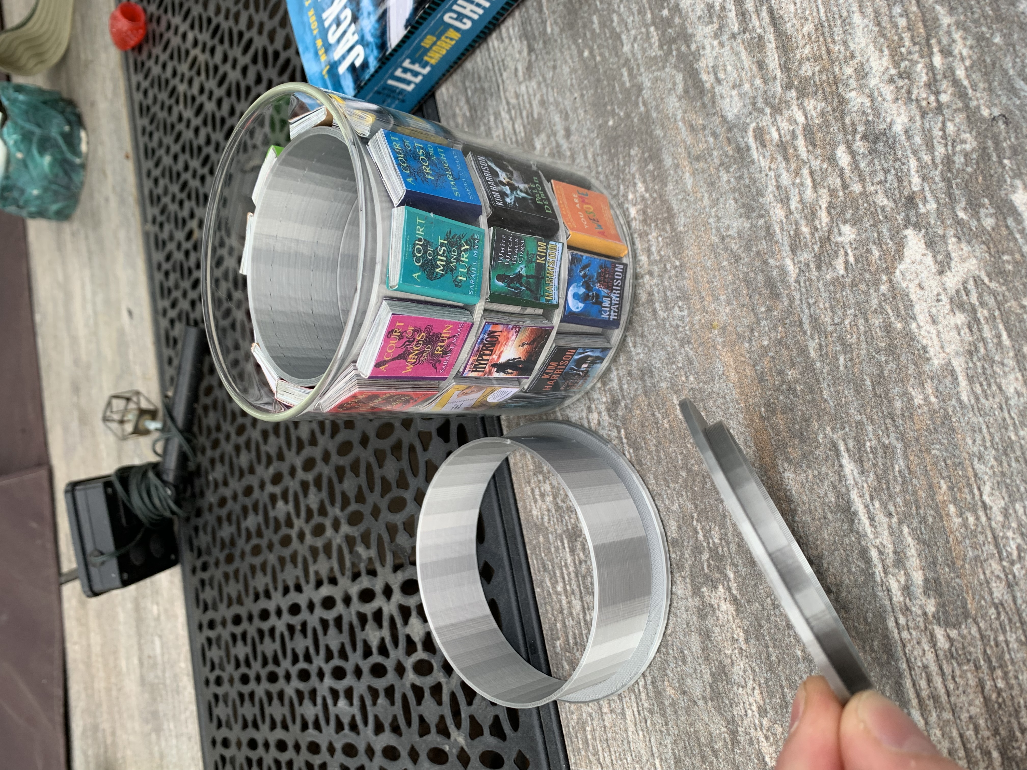 Mini book Display cup circles