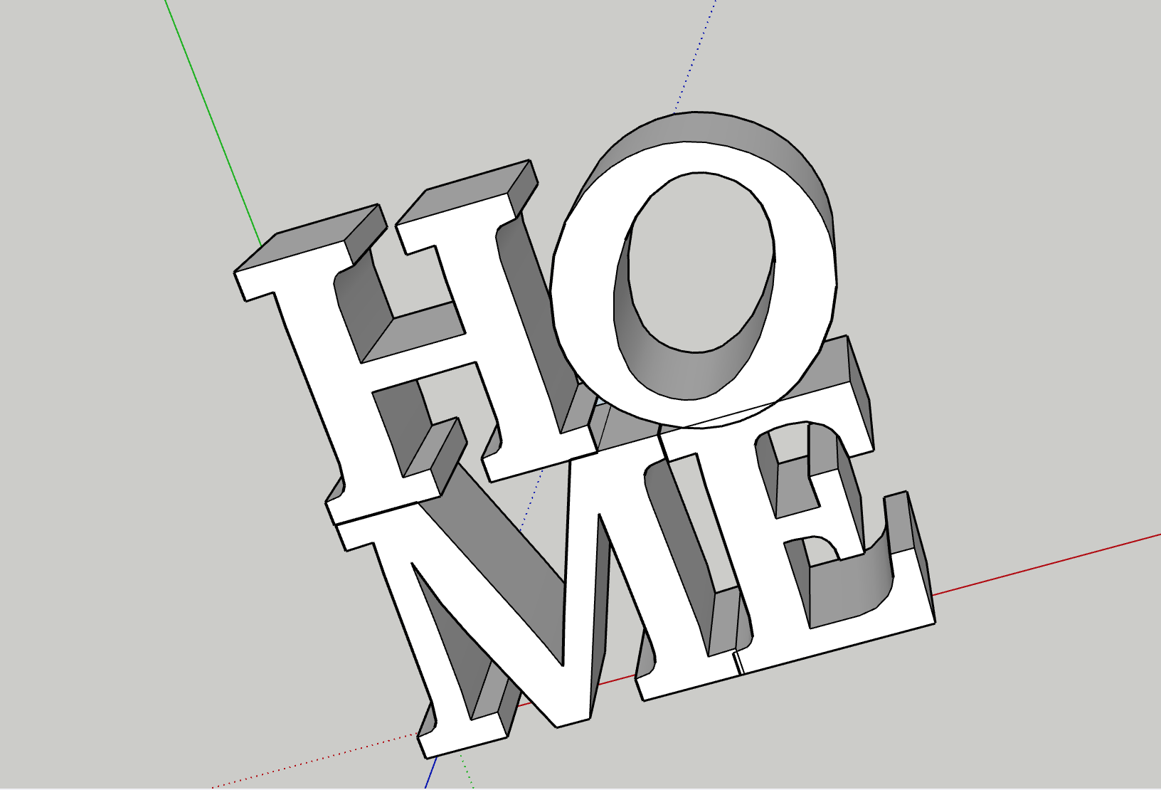 HOME scuplture