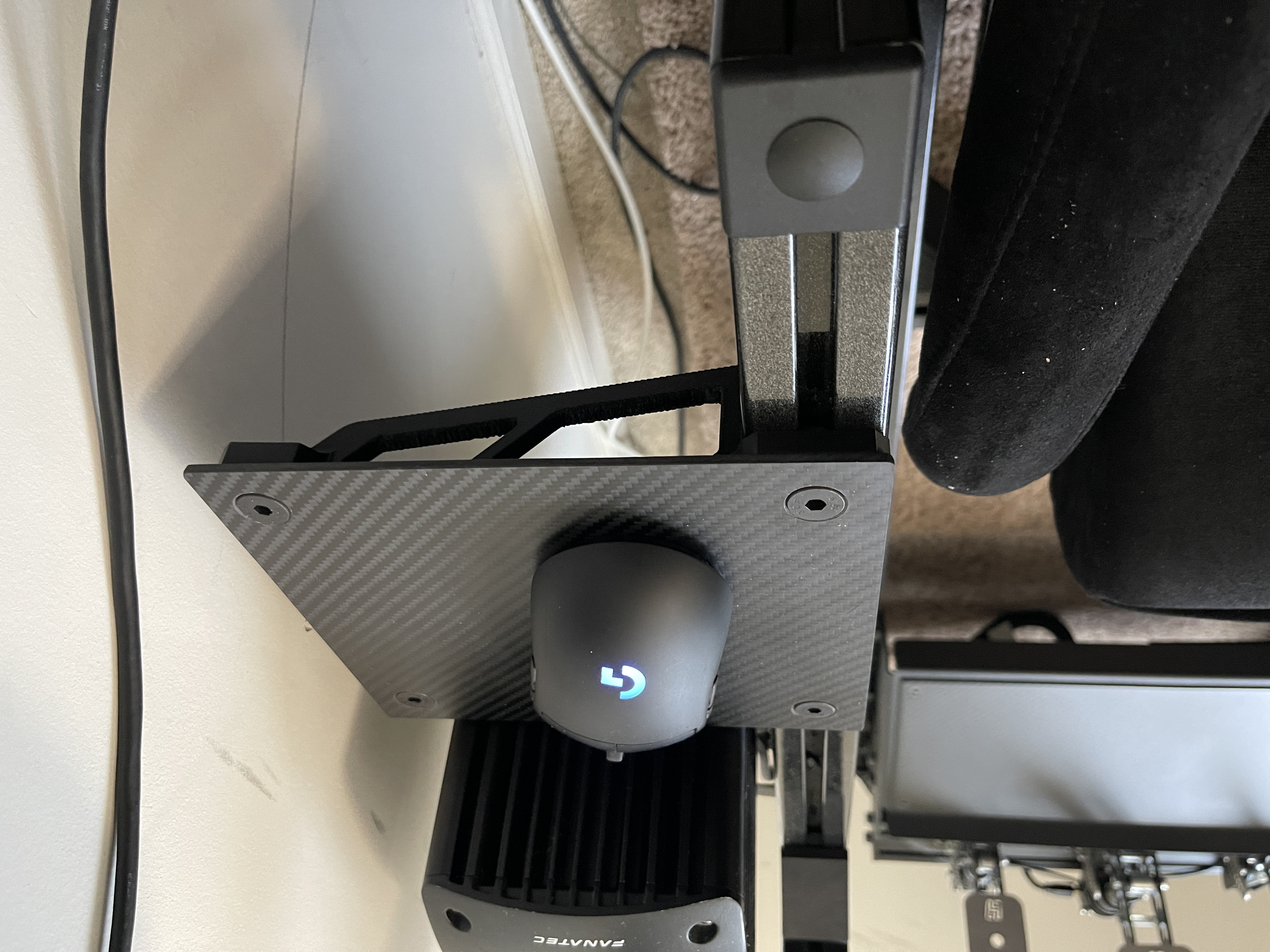 8020 Sim Racing Mouse Pad Support