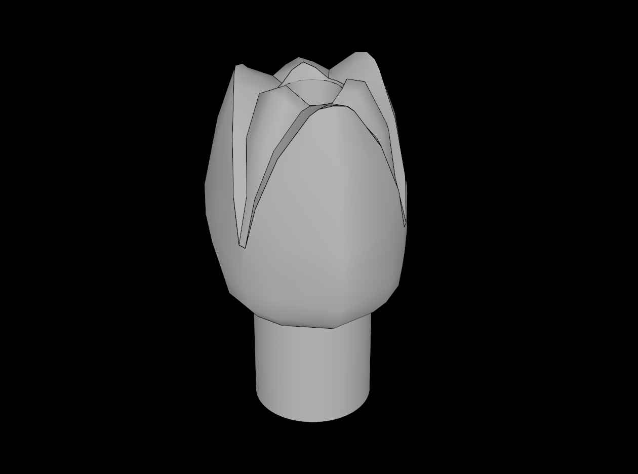 Lego Compatible (5903.dat) Plant Flower Tulip