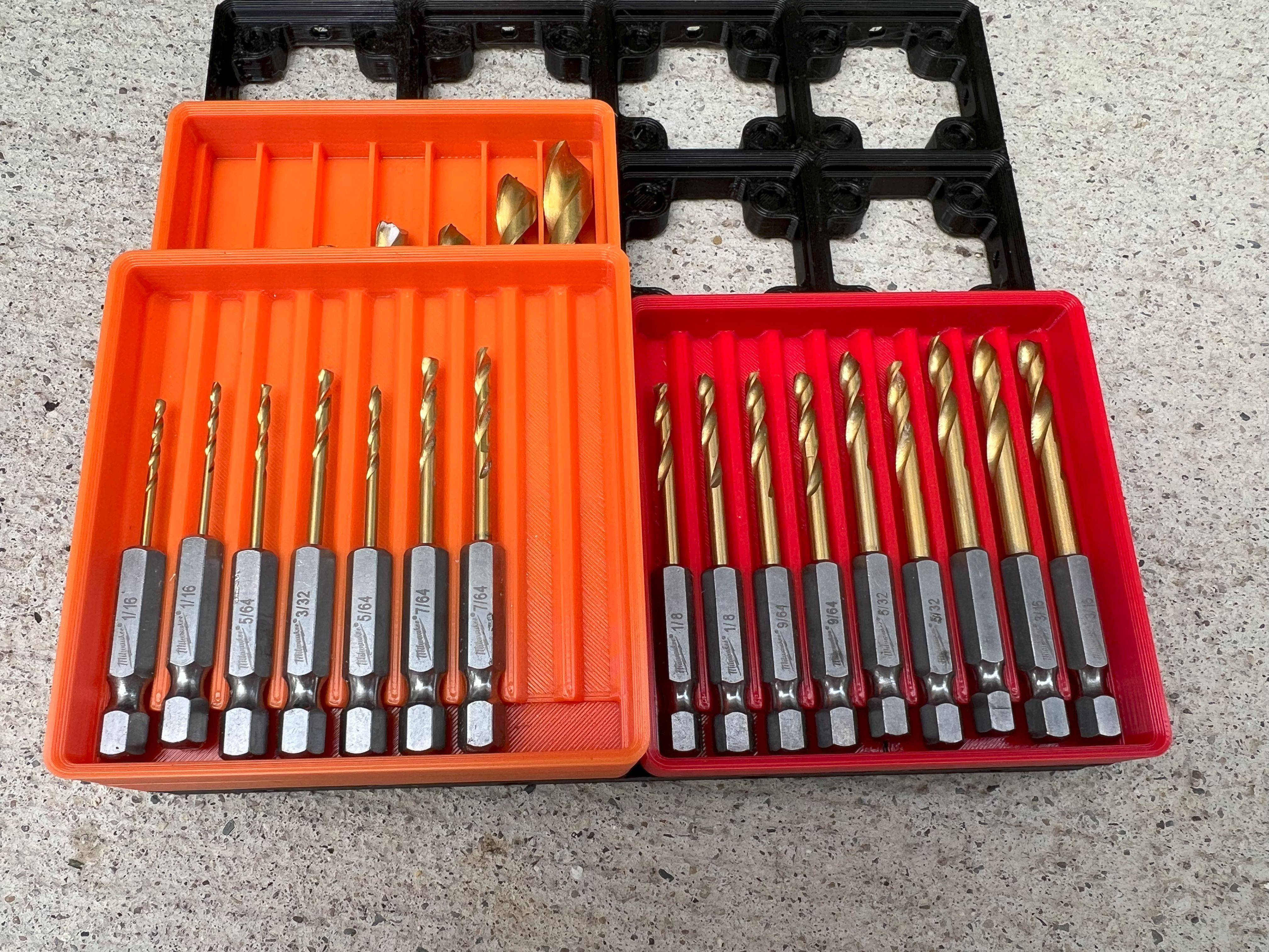 Gridfinity Hex Drill Bit Holder by geekifier Download free STL model