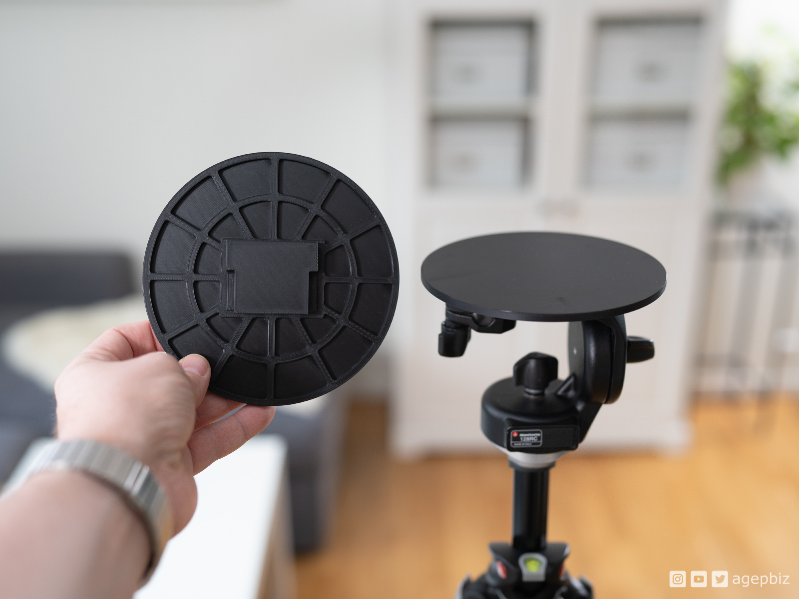Manfrotto RC2 Tripod Platform for 3d Scanning by Download free STL model