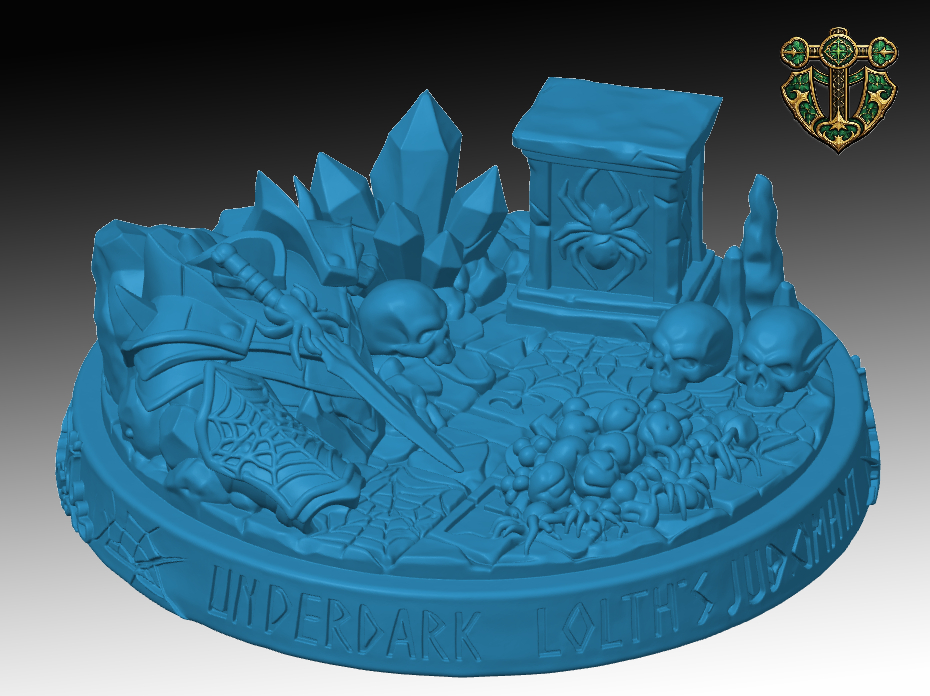 Underdark Drow Miniature Base — miniatura 2