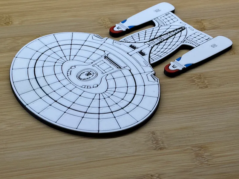 USS Enterprise (NCC-1701-D) Art by robotfriend | Download free STL ...