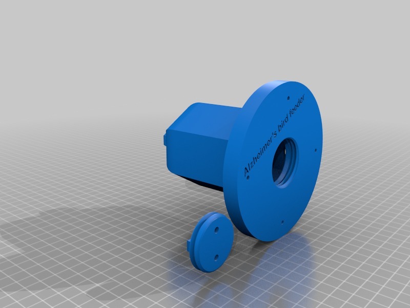 alzheimer's (dementia) bird feeder by Lokijester Download free STL