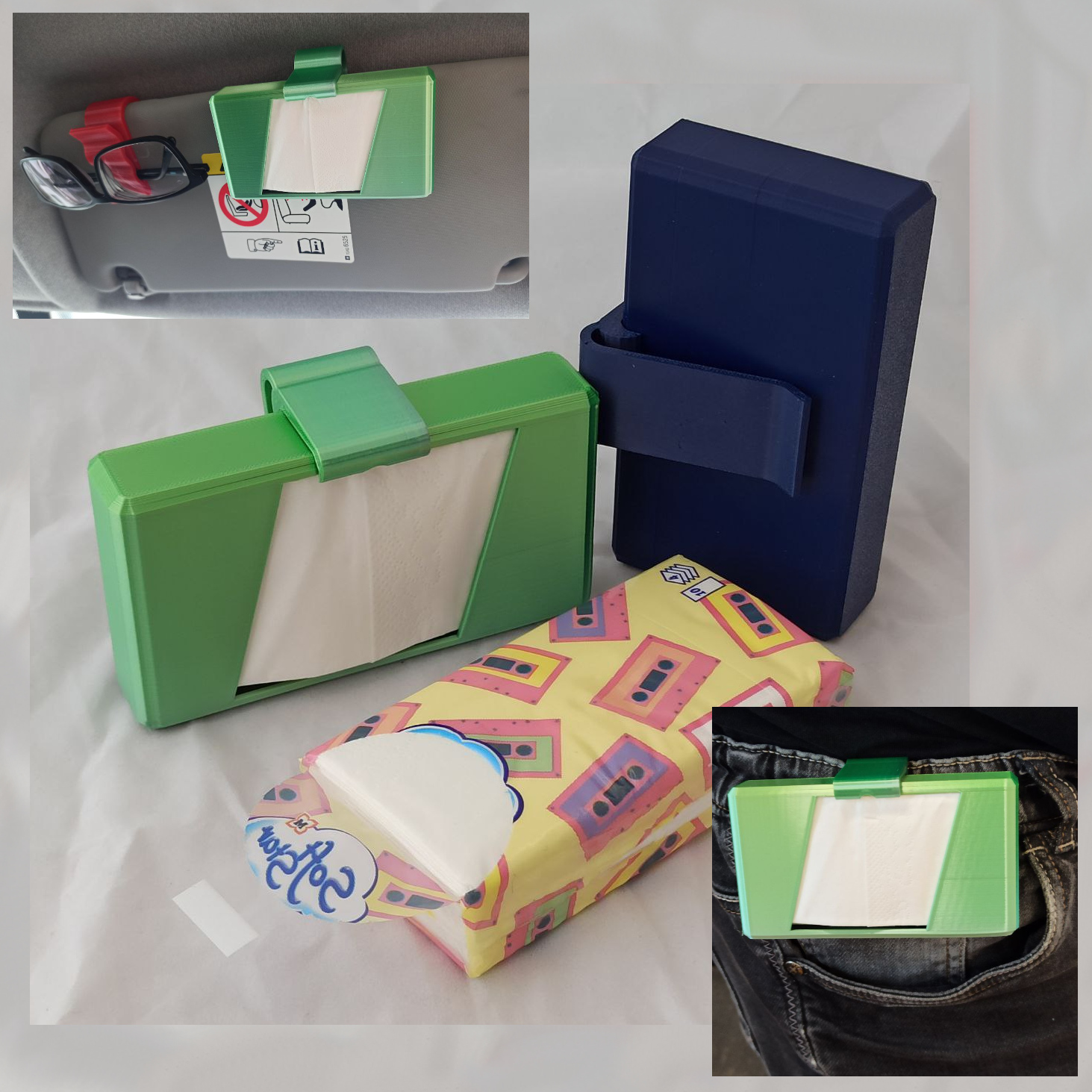 Clipon paper tissue dispenser by schuetzi99 Download free STL model